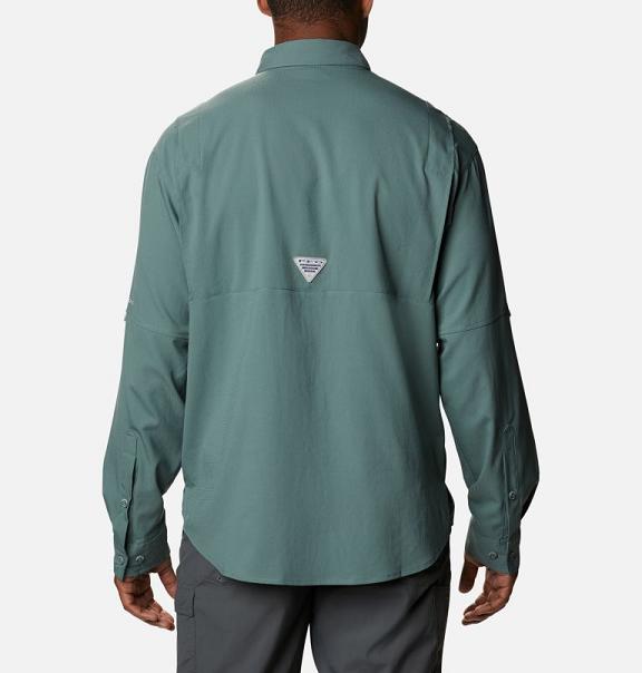 Columbia PFG Tamiami II Fishing Shirts Green For Men's NZ24871 New Zealand